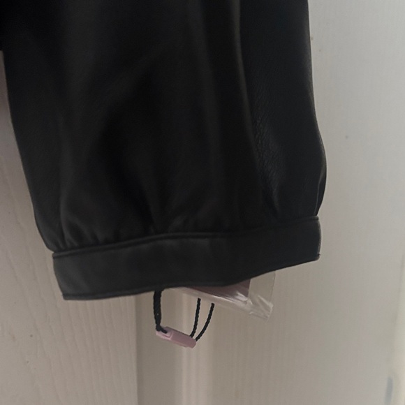 Avec Les Filles Black Faux Leather Jacket - Picture 4 of 11